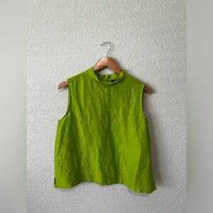 Eileen Fisher Linen-Silk Blend Sleeveless Tank